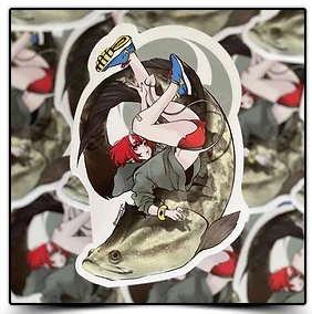 Fish Art Sticker - Image 18