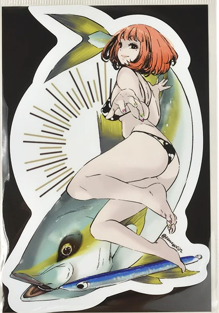 Fish Art Sticker - Image 3