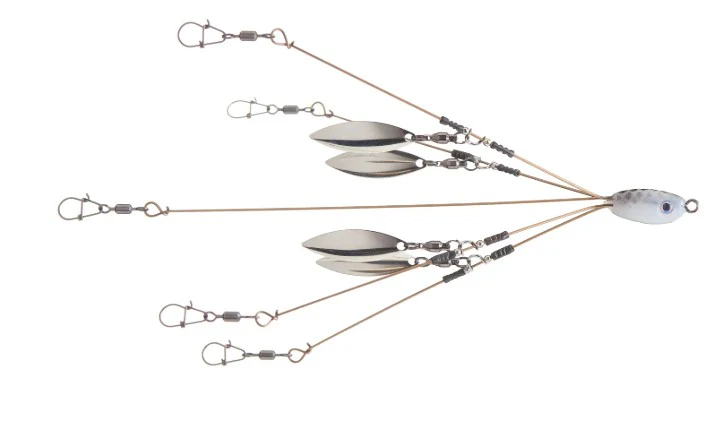 Tactical Bassin 5 Hook- 4 Blade Mini Rig